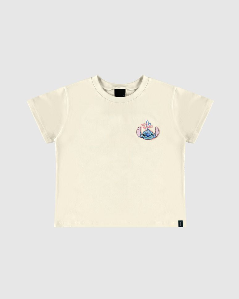 Blusa Infantil Menina Box Out Of This World Stitch Disney Malwee Kids