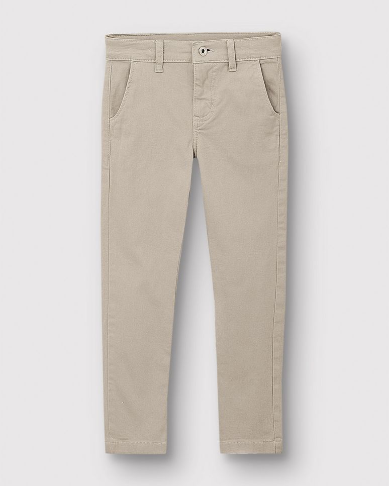 Calça Menino Chino Em Sarja Com Elastano - Carinhoso