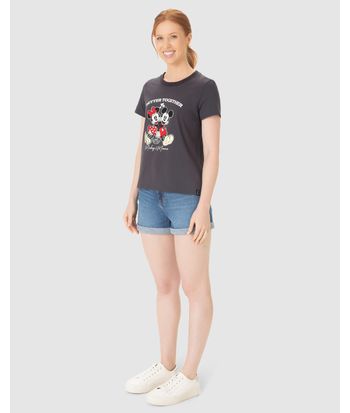 Camiseta Feminina Mickey Better Together Em Algodão