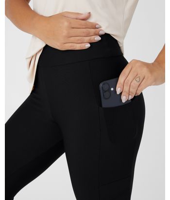 Calça Legging Feminina Bolso Na Perna Em Malha Dry E Proteção UV50+ - ENFIM