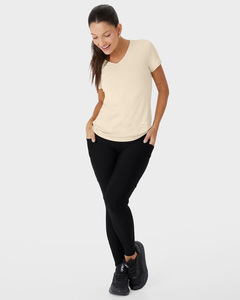 Calça Legging Feminina Bolso Na Perna Em Malha Dry E Proteção UV50+ - ENFIM