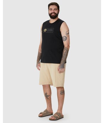 Regata Masculina Plus Size Live With Gratitude Em Algodão