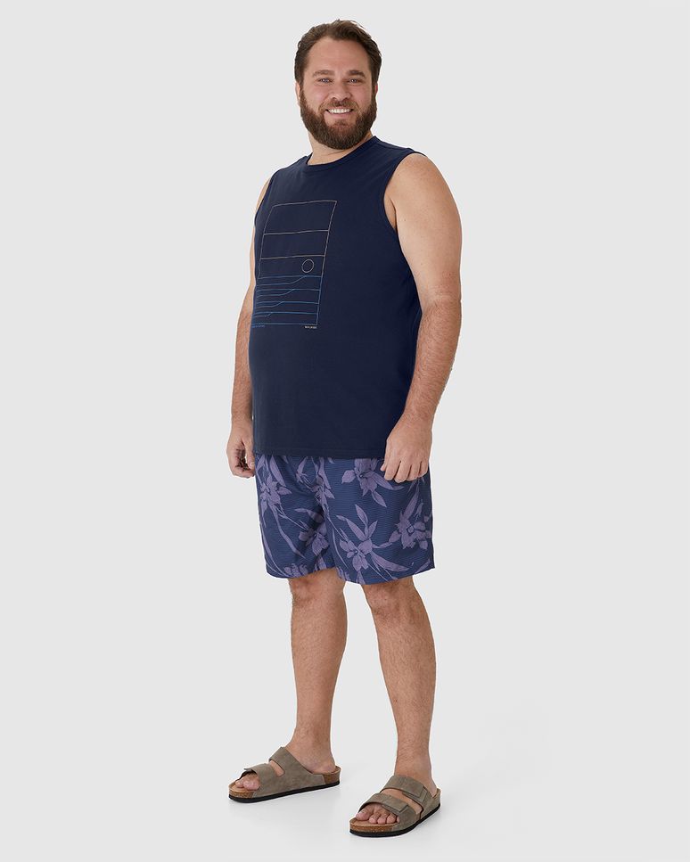 Regata Masculina Plus Size Colors Of Nature Em Algodão