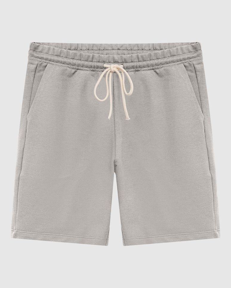 Bermuda Masculina Slim Fit Bolso Faca Em Moletinho