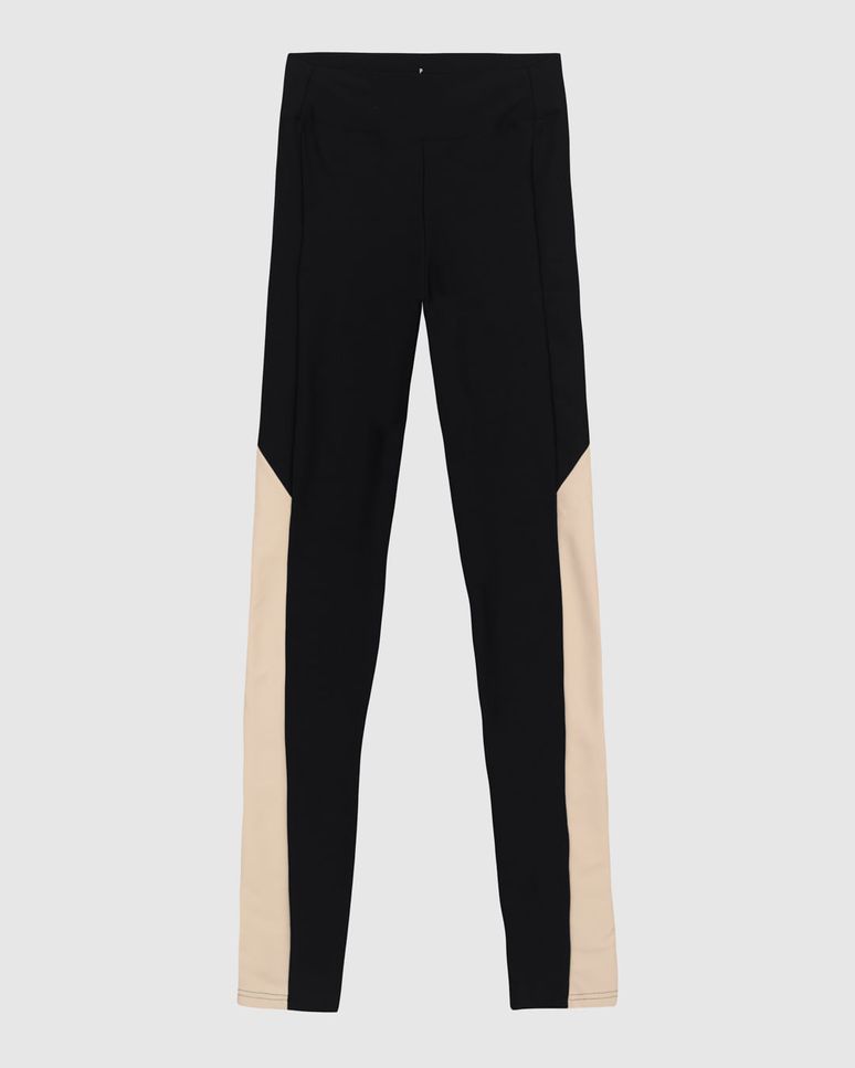 Calça Legging Feminina Recorte Contraste Em Malha Dry E Proteção UV50+ - ENFIM