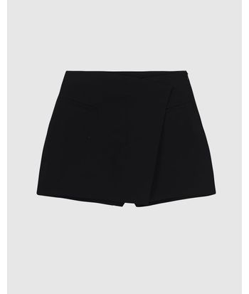 Shorts Saia Feminino Bolso Decorativo Em Tecido Alfaiataria - ENFIM