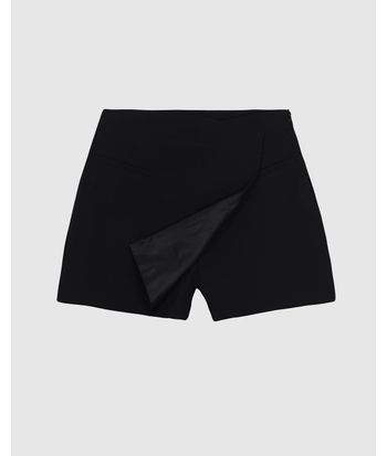 Shorts Saia Feminino Bolso Decorativo Em Tecido Alfaiataria - ENFIM