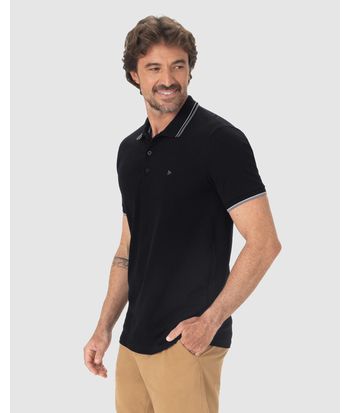 Camisa Polo Básica Masculina Em Piquet Premium