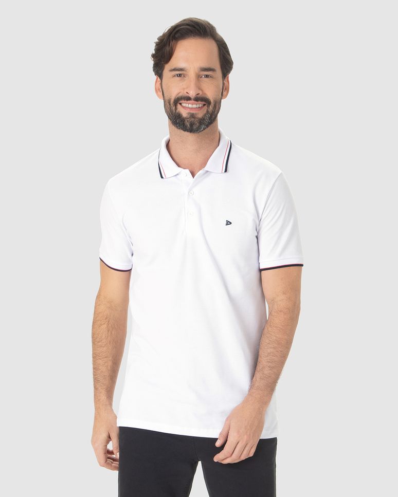 Camisa Polo Básica Masculina Em Piquet Premium