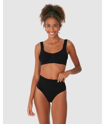 Calcinha Feminina Alta Modeladora Sem Costura Em Poliamida