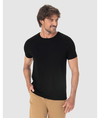 Camiseta Movimento Masculina Decote Redondo Em Malha Anti Odor
