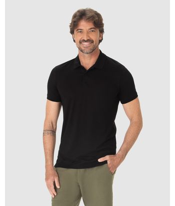 Camisa Polo Básica Masculina Em Algodão Pima