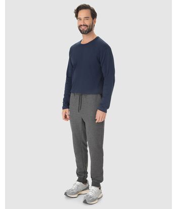 Calça Básica Masculina Jogger Em Moletom Sem Flanela