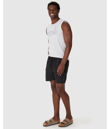 Shorts Masculino Cós Com Cadarço Funcional Em Tafetá