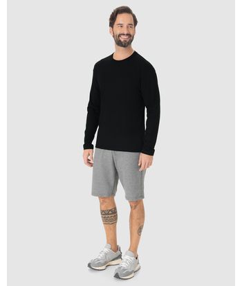 Camiseta Básica Masculina Manga Longa Em Algodão
