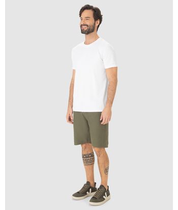 Camiseta Pima Masculina Com Acabamento No Decote Interno