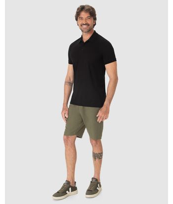 Camisa Polo Básica Masculina Em Algodão Pima