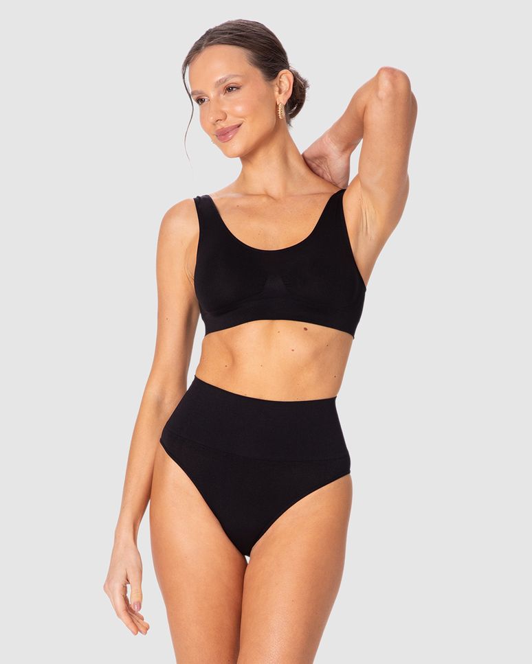 Calcinha Feminina Modeladora Sem Costura Em Poliamida