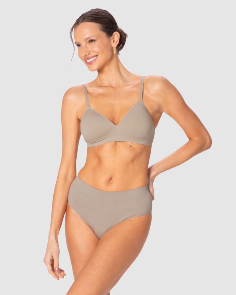 Calcinha Caleçon Em Malha Poliamida