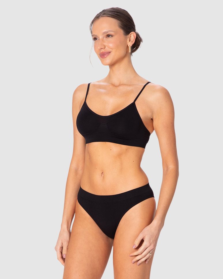 Calcinha Feminina Biquíni Em Malha Poliamida