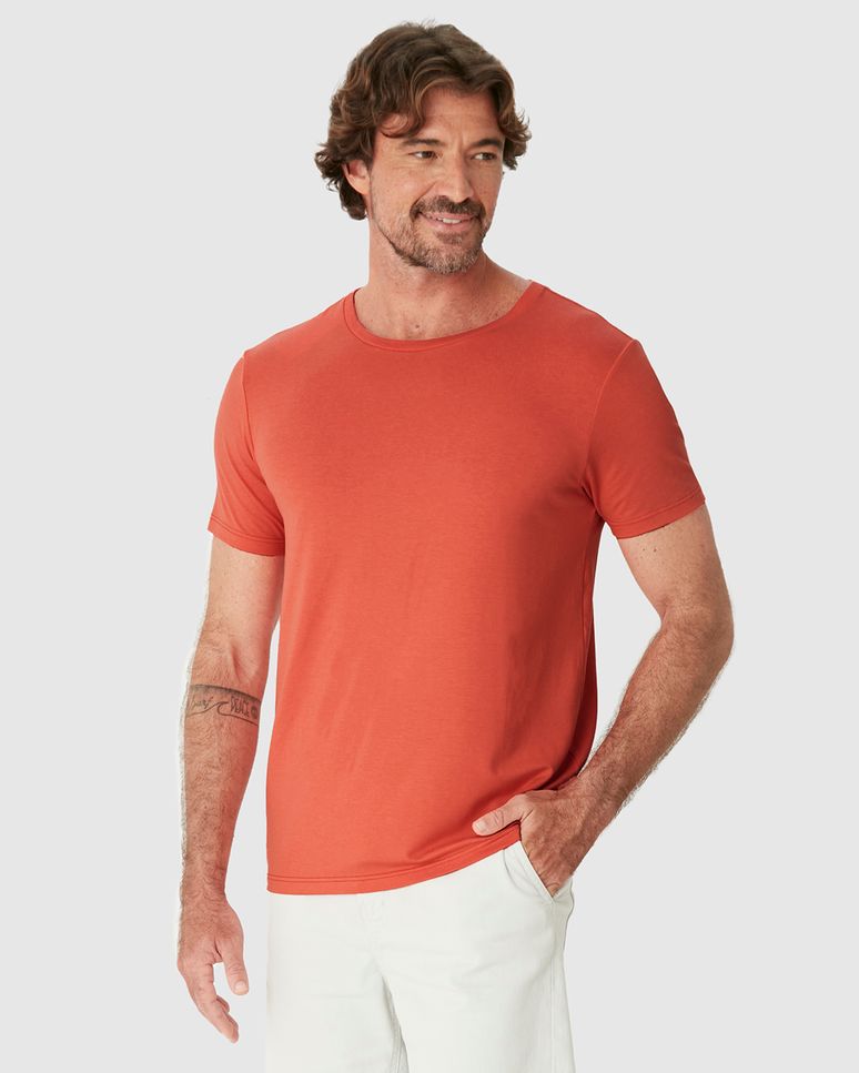Camiseta Movimento Masculina Slim Em Malha Anti Odor
