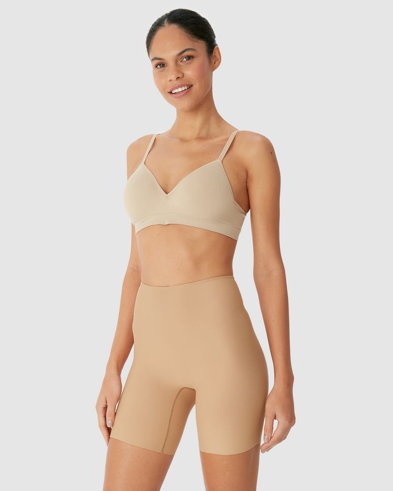 Bermuda Íntima Feminina Ajustada Em Malha Conforto Dry