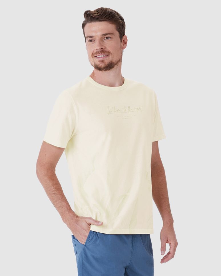 Camiseta Masculina Welcome To The Resort Estampada Em Algodão