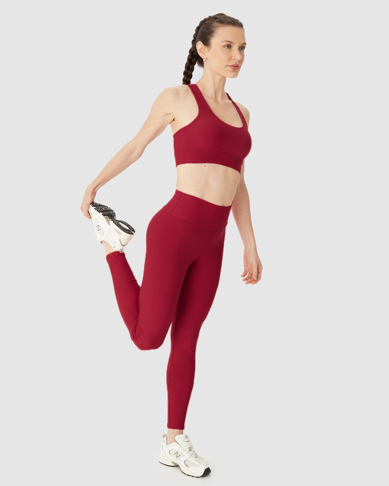 Calça Legging Esportiva Feminina Em Malha Com Proteção UV50+