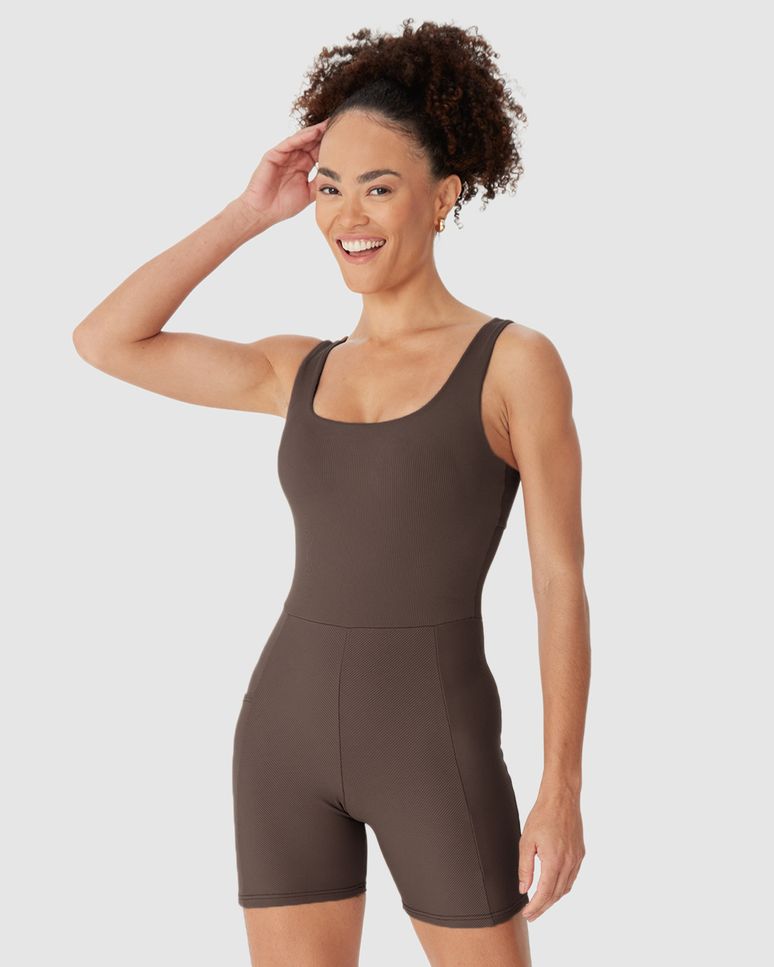 Macaquinho Esportivo Utilitário Bolso Lateral Em Malha Canelada Malwee Active