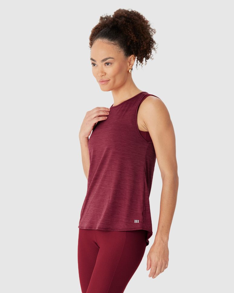 Regata Esportiva Feminina Costas Transpassada Em Malha Rajada Dry