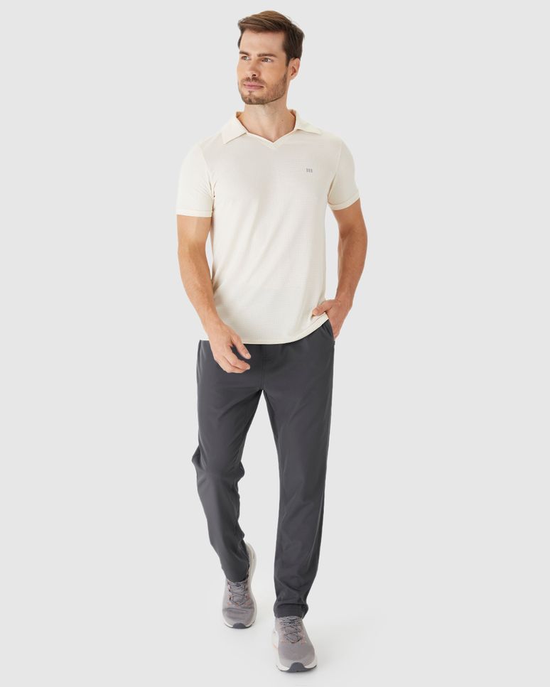 Calça Esportiva Masculina Runner Bolso Fecho Zíper Em Tafetá Com Elastano