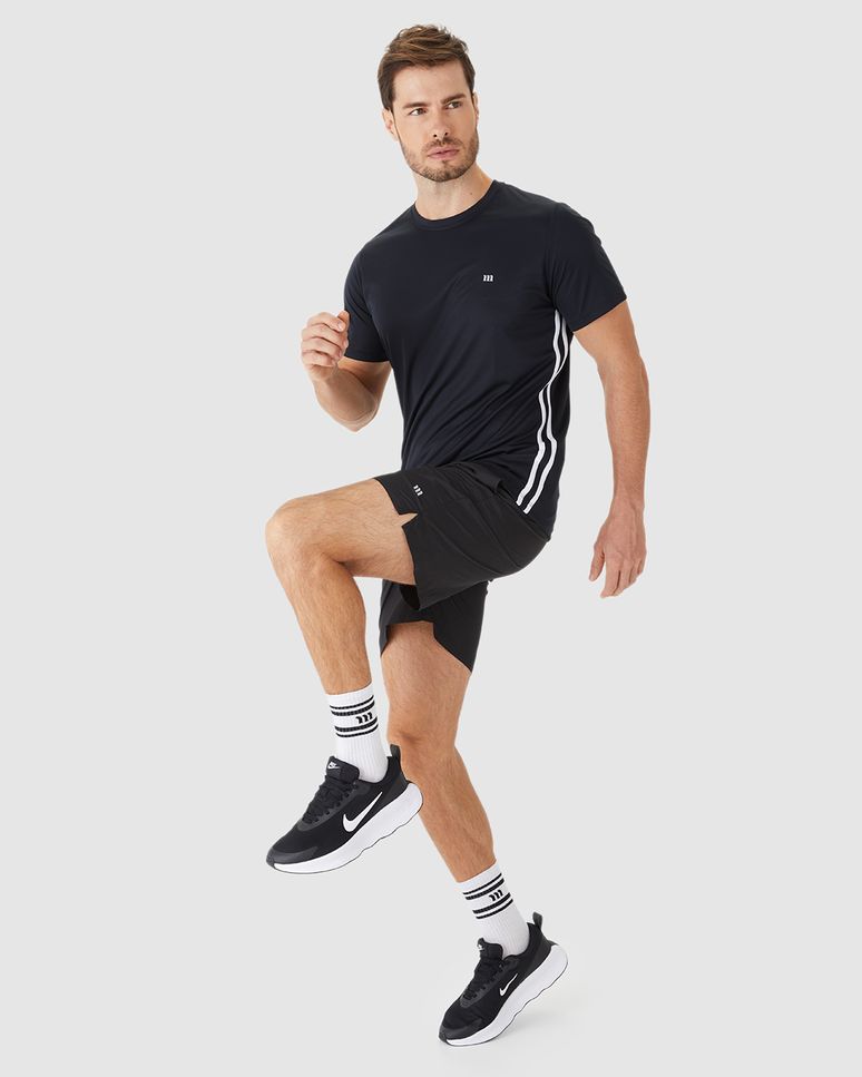 Shorts Esportivo Masculino Cadarço Interno Funcional Em Tafetá
