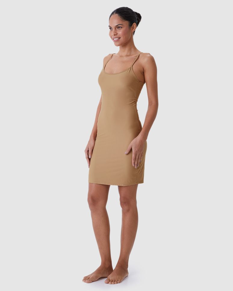 Vestido Íntimo Feminino Alça Fina Em Malha Conforto Dry