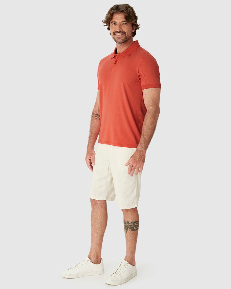 Camisa Polo Movimento Slim Peitilho Frontal Em Malha Anti Odor