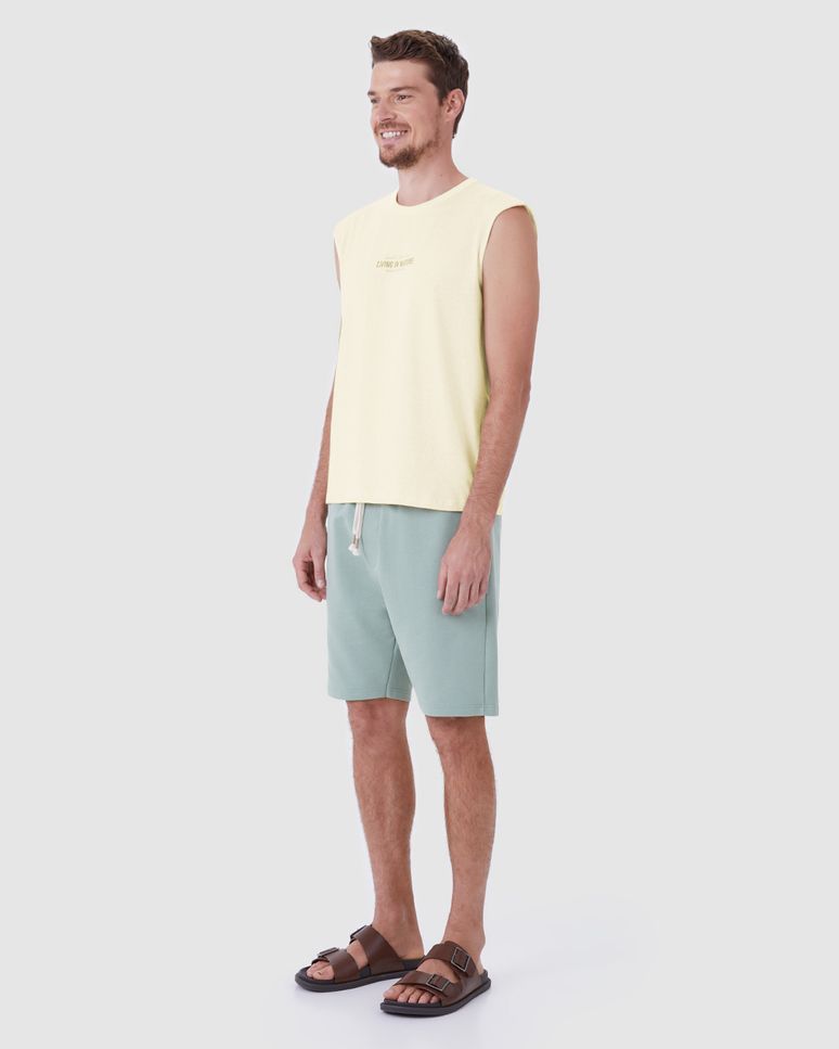 Regata Masculina Machão Estampa Frente E Costas Em Malha Linho