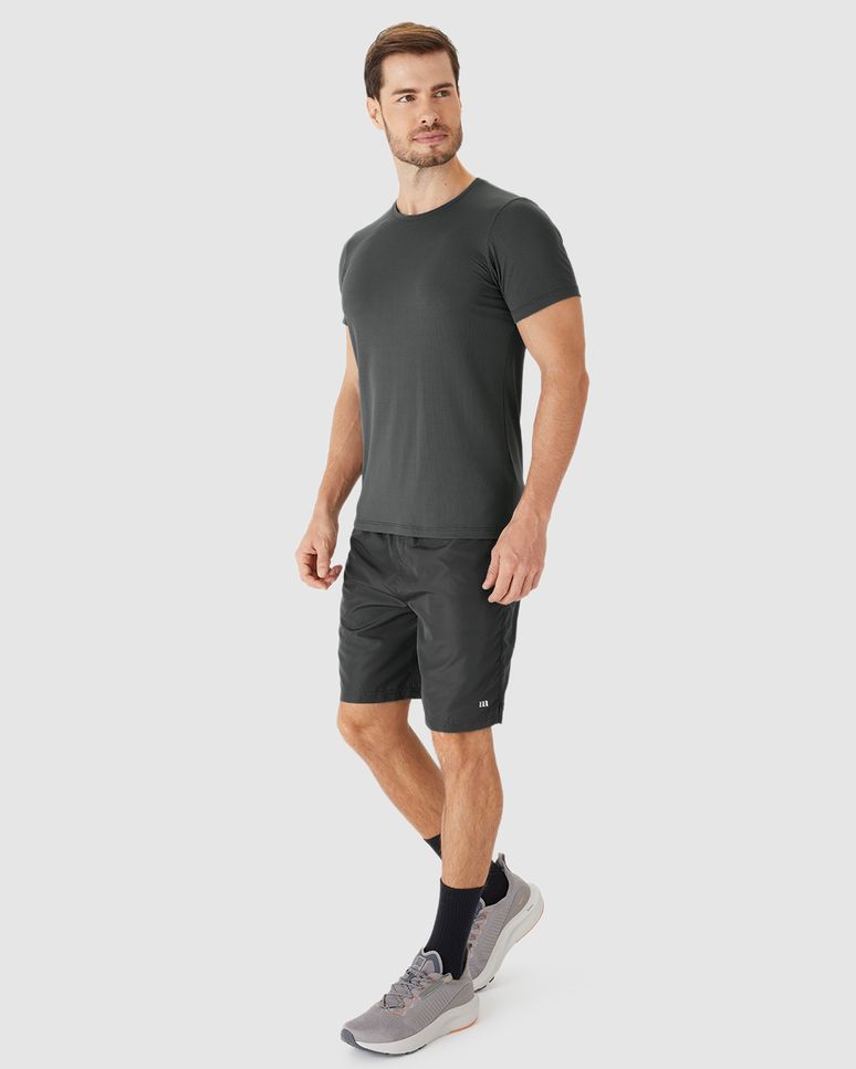 Camiseta Esportiva Masculina Slim Em Malha Dry
