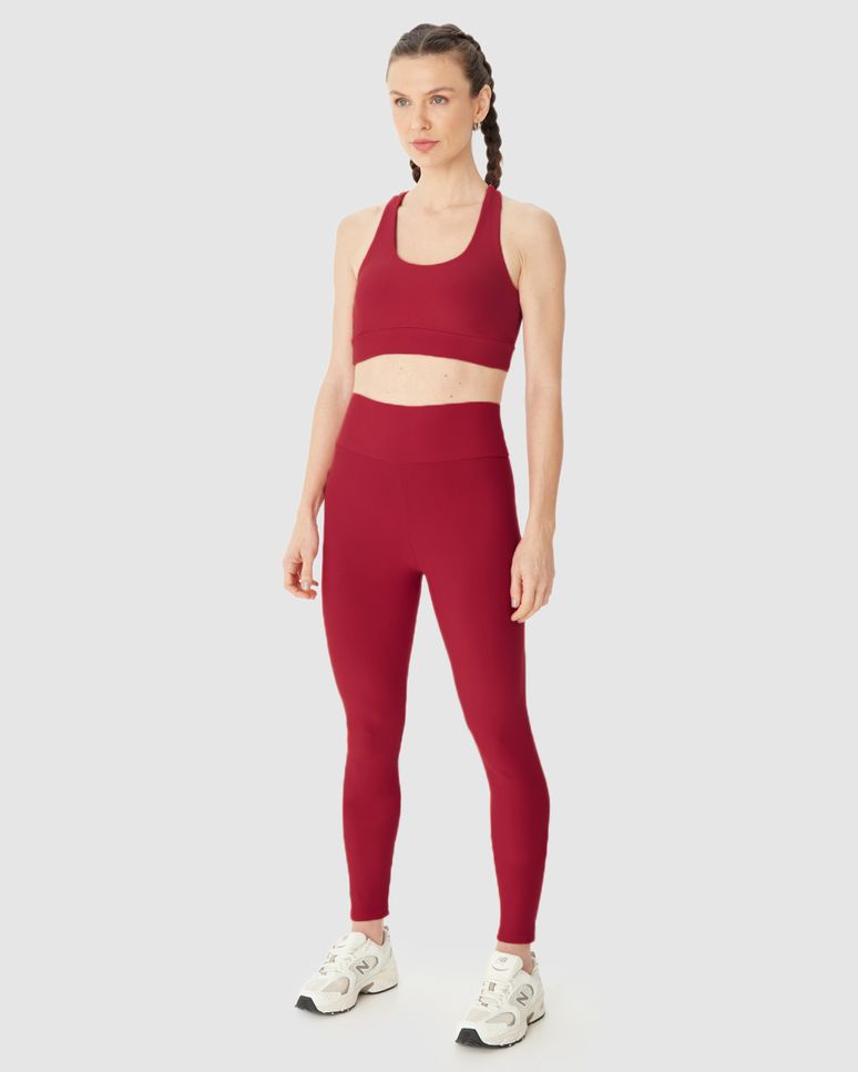 Calça Legging Esportiva Feminina Em Malha Com Proteção UV50+