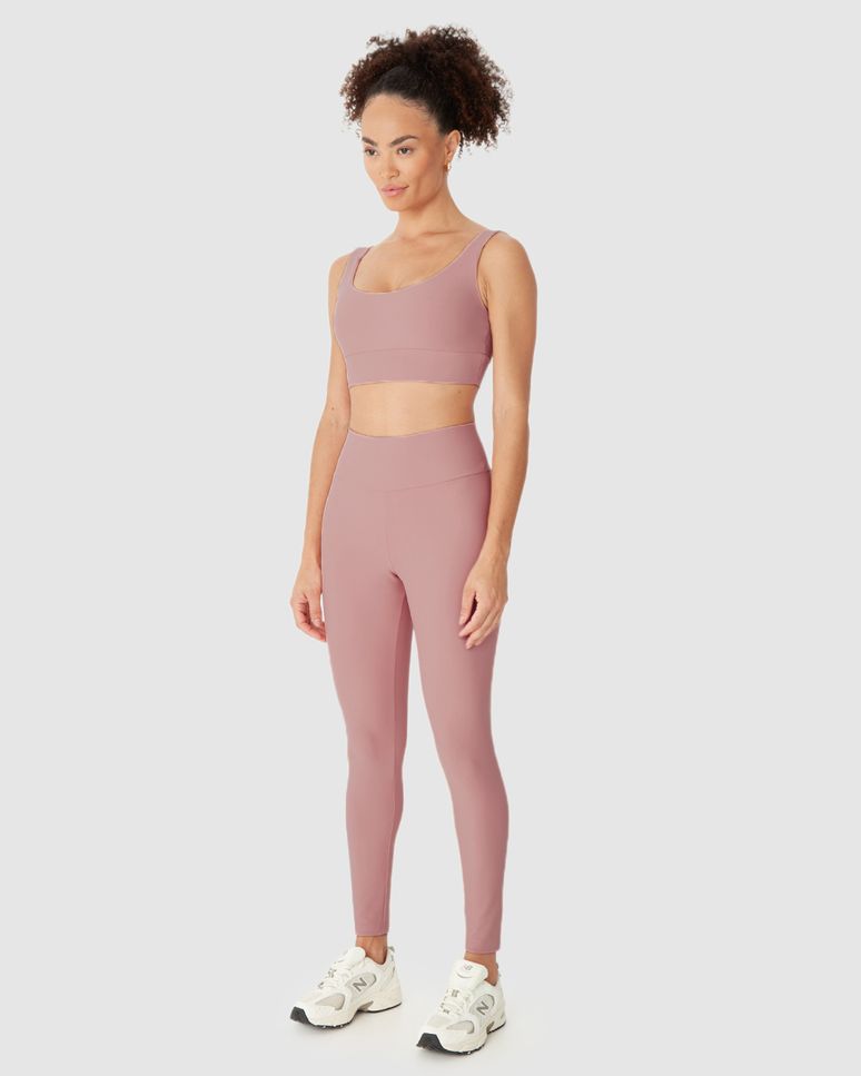 Calça Legging Esportiva Feminina Bolso Costas Em Malha Dry E Proteção UV50+