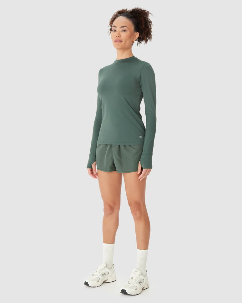 Blusa Esportiva Feminina Manga Com Abertura Para Dedo Em Dry E Proteção UV50+