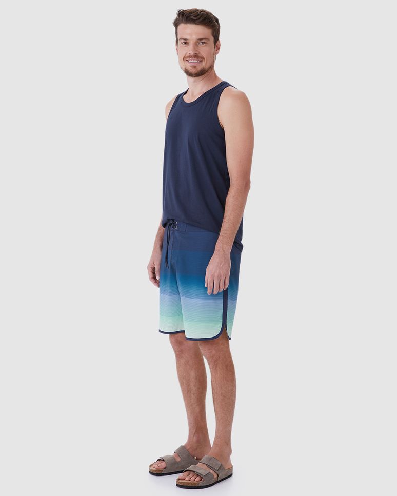 Bermuda Masculina Tradicional Cadarço Frontal Em Microfibra Com Elastano