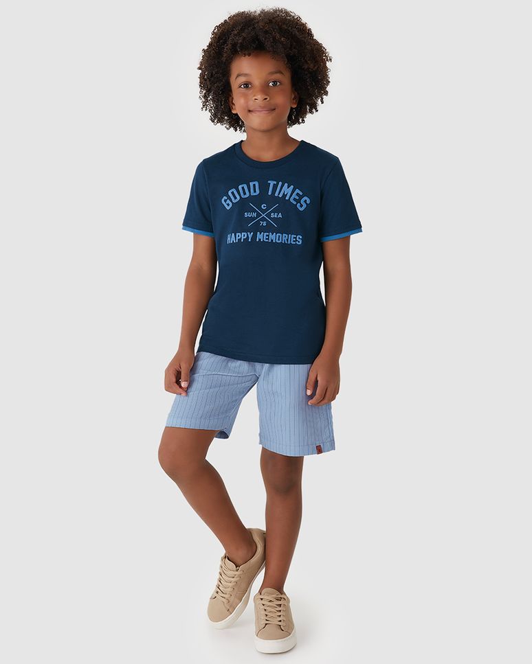 Conjunto Menino Good Time Happy Memories Em Algodão - Carinhoso