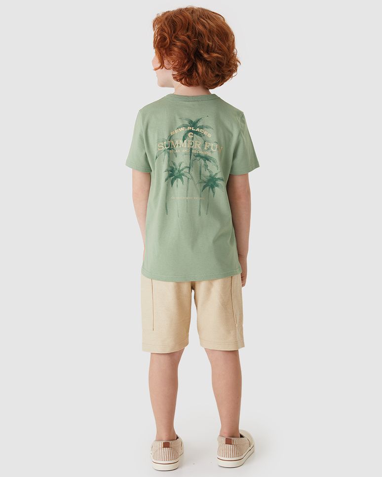 Conjunto Menino Camiseta Summer Fun Relax And Recharge - Carinhoso