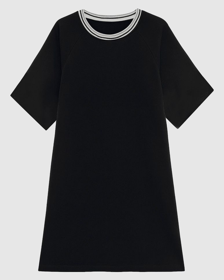 Vestido Feminino Estampado Decote Retilínea Bolso Lateral Em Viscose - ENFIM