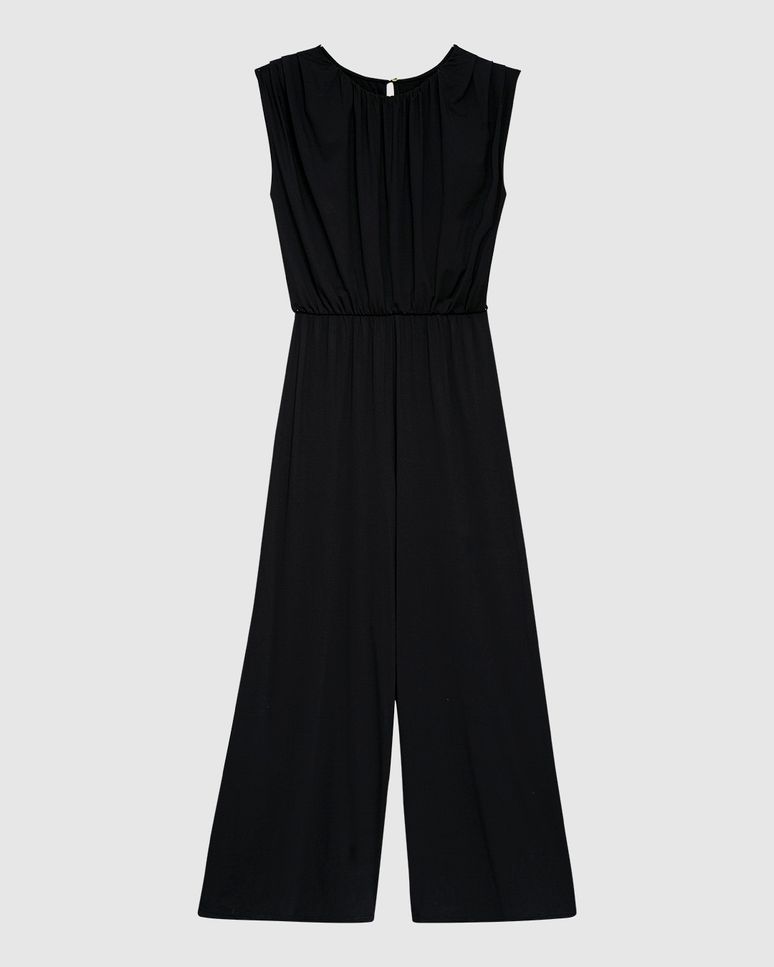 Macacão Feminino Wide Leg Decote Gota Costas Em Malha Conforto Dry - ENFIM