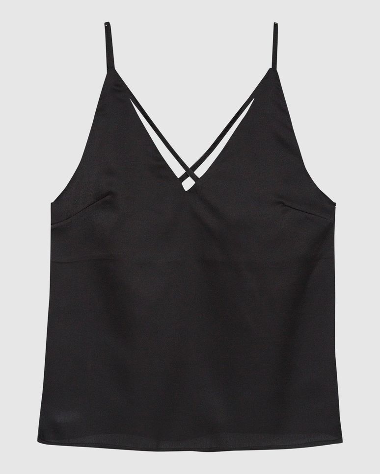 Blusa Feminina Ampla de Alcinha Em Cetim - ENFIM