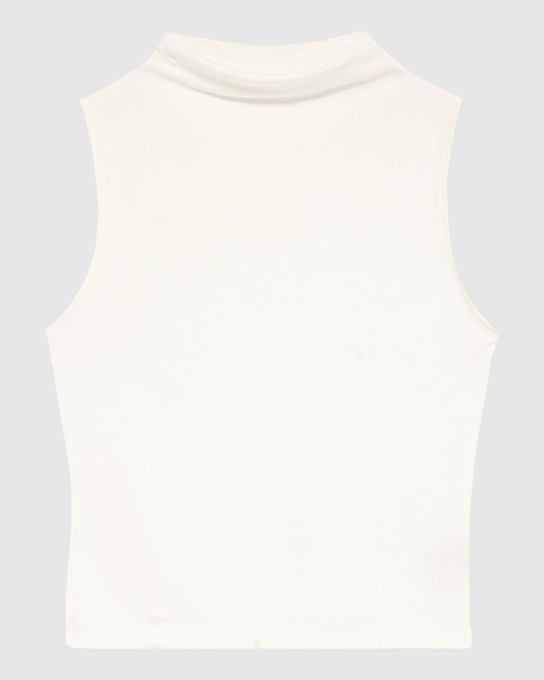 Regata Justa Feminina Gola Alta Sem Manga Em Malha Viscose Stretch - ENFIM