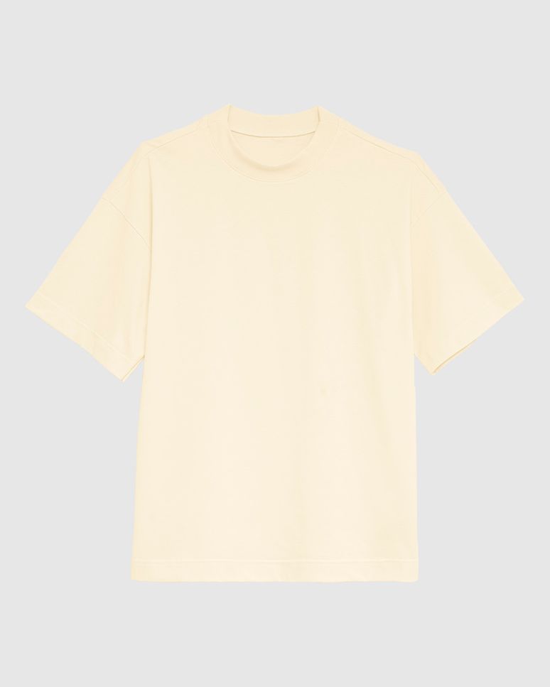 Camiseta Ampla Feminina Cava Deslocada Em Algodão - ENFIM