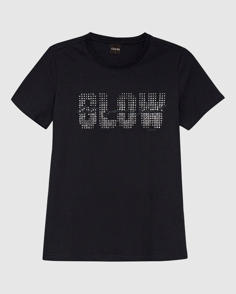 Camiseta Feminina Estampa Foil Let Your Soul Glow Em Algodão - ENFIM