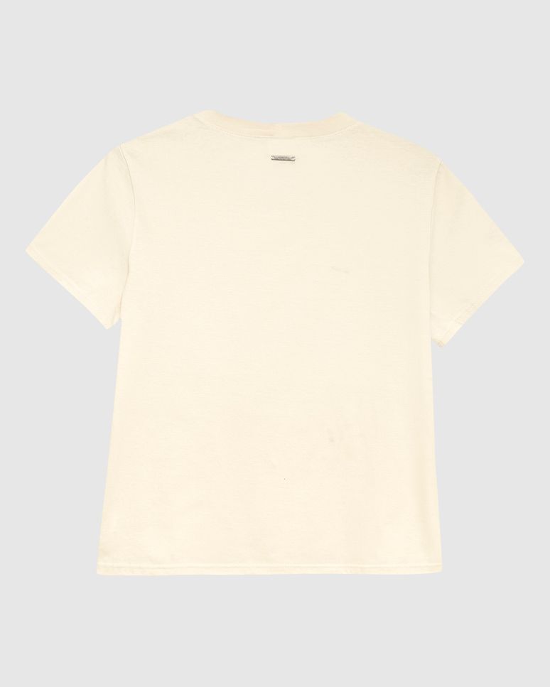 Camiseta Feminina Slim Aplicação De Rebites Em Algodão - ENFIM