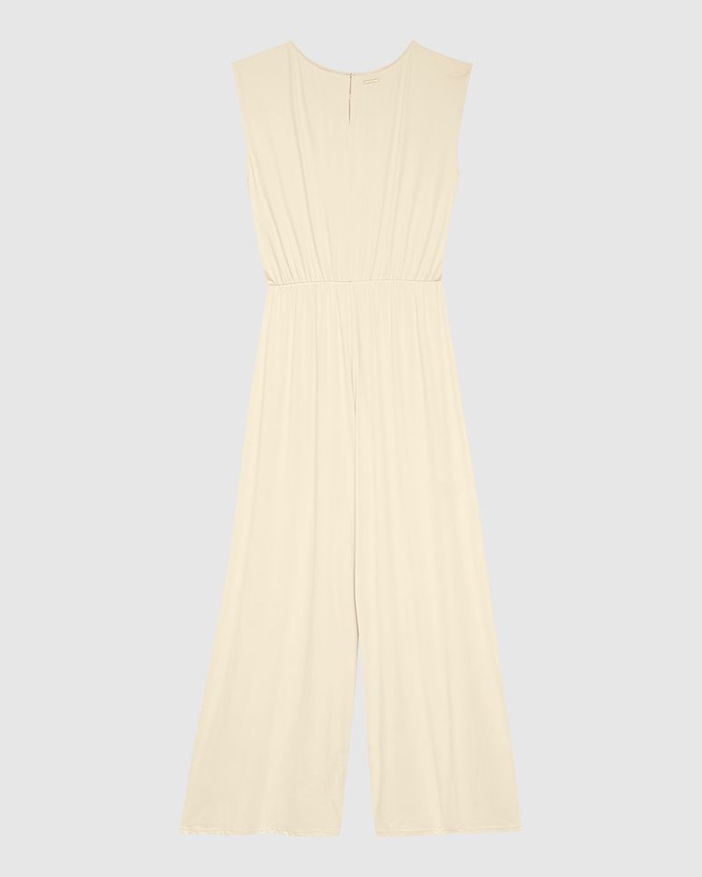 Macacão Feminino Wide Leg Decote Gota Costas Em Malha Conforto Dry - ENFIM